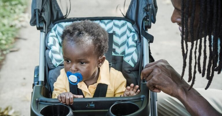 Baby stroller lifestyle photo for Mockingbird vs Bugaboo Fox 5